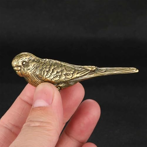 SnowOwl 3PCS Vintage Brass Gold Bird Swan Decorations Statues