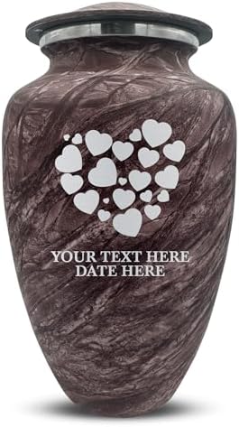 Custom Large Adult Cremation Urn - Soft Whisper Burgundy