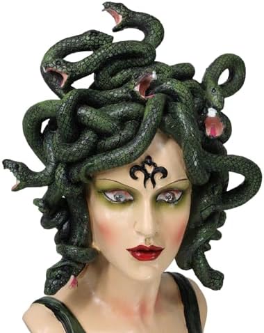 Ebros Gift Greek Mythology Medusa Figurine with LED Eyes