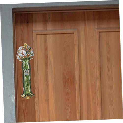 Yardenfun Vintage Metal Mezuzah Plaque for Door Decoration