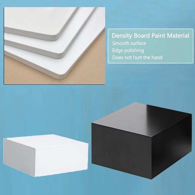 White Square Display Riser Stand for Showcases and Exhibits