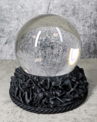 Ebros Gift Baphomet Pentagram Gazing Ball Stand
