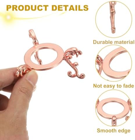 Uxcell 2pcs Rose Gold Crystal Ball Display Stand
