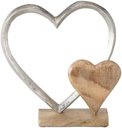 WHW Eternity Double Heart Figurine 9 Inches
