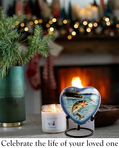 Bass Fishing Urn - Cremation Urn for Human Ashes