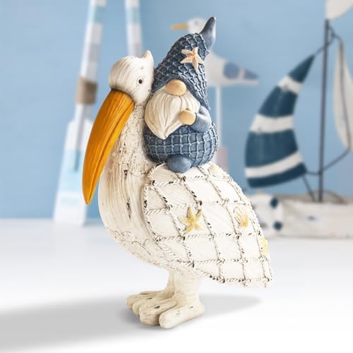 115in Pelican Gnome Figurine Decor for Home