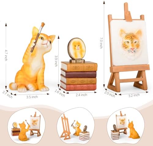 Classic Creative Cat Collectible Figurines Statue Desktop Decoration