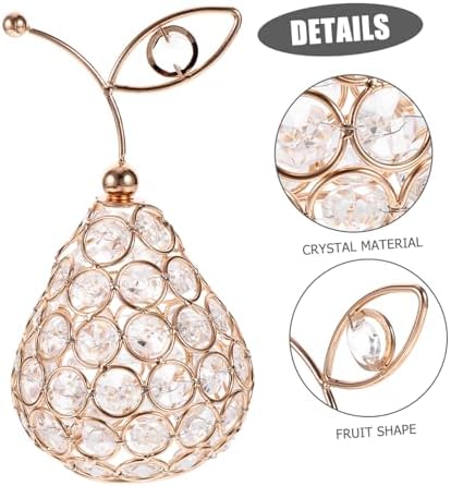 Creative Crystal Fruit Figurine Decor for Home and Office