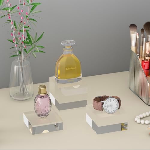 CANCLEAR Acrylic Display Riser Set 3 Sizes 2 Pack
