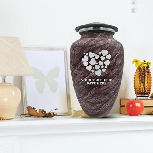 Custom Large Adult Cremation Urn - Soft Whisper Burgundy