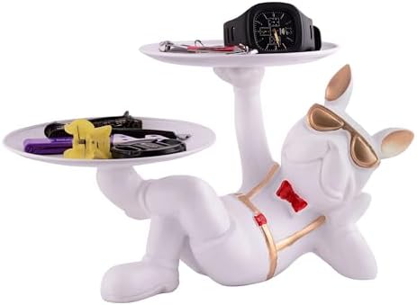 Cool Dog Sculpture Storage Tray for Home Decor