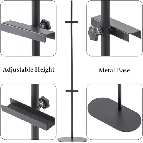 Ironlux Adjustable Easel Stand for Sign Display Black Metal Floor Easel for Art Frames up to 64