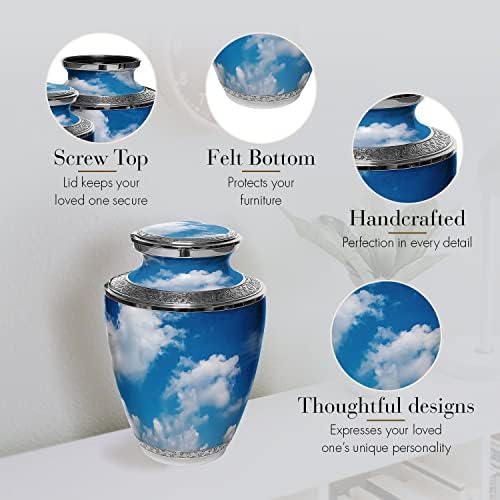 Prime Preferred Choice Heavenly Clouds Decorative Urns for Human Ashes