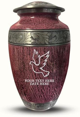 Personalized Large Cremation Urn - Custom Engraved Memorial Urn for Ashes