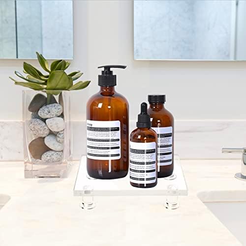 Bigfety Acrylic Riser Stand for Bathroom Kitchen Sink Organizer