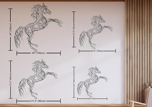 DecoSoul 3D Shadow Metal Horse Wall Art
