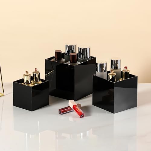 Sets of 3 Acrylic Display Risers with Hollow Bottoms