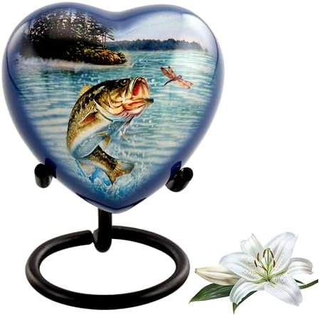 Bass Fishing Urn - Cremation Urn for Human Ashes