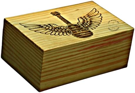 Guitar Musical Lovers Urns - Handmade Wooden Ashes Urn