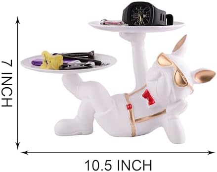 Cool Dog Sculpture Storage Tray for Home Decor