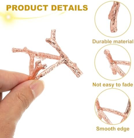Uxcell Rose Gold Metal Crystal Ball Display Stand