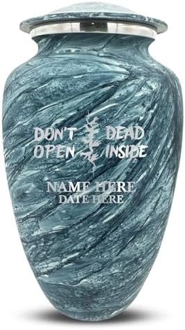 Custom Large Cremation Urn for Movie Fans - Blue