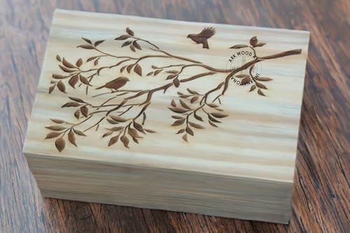 Leaf Tree Birds Cremation Urn for Human Ashes