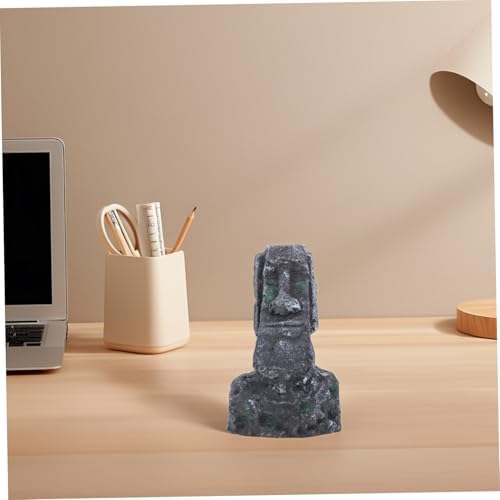 BESTOYARD Roman Head Statue Decor for Fish Tank Landscaping