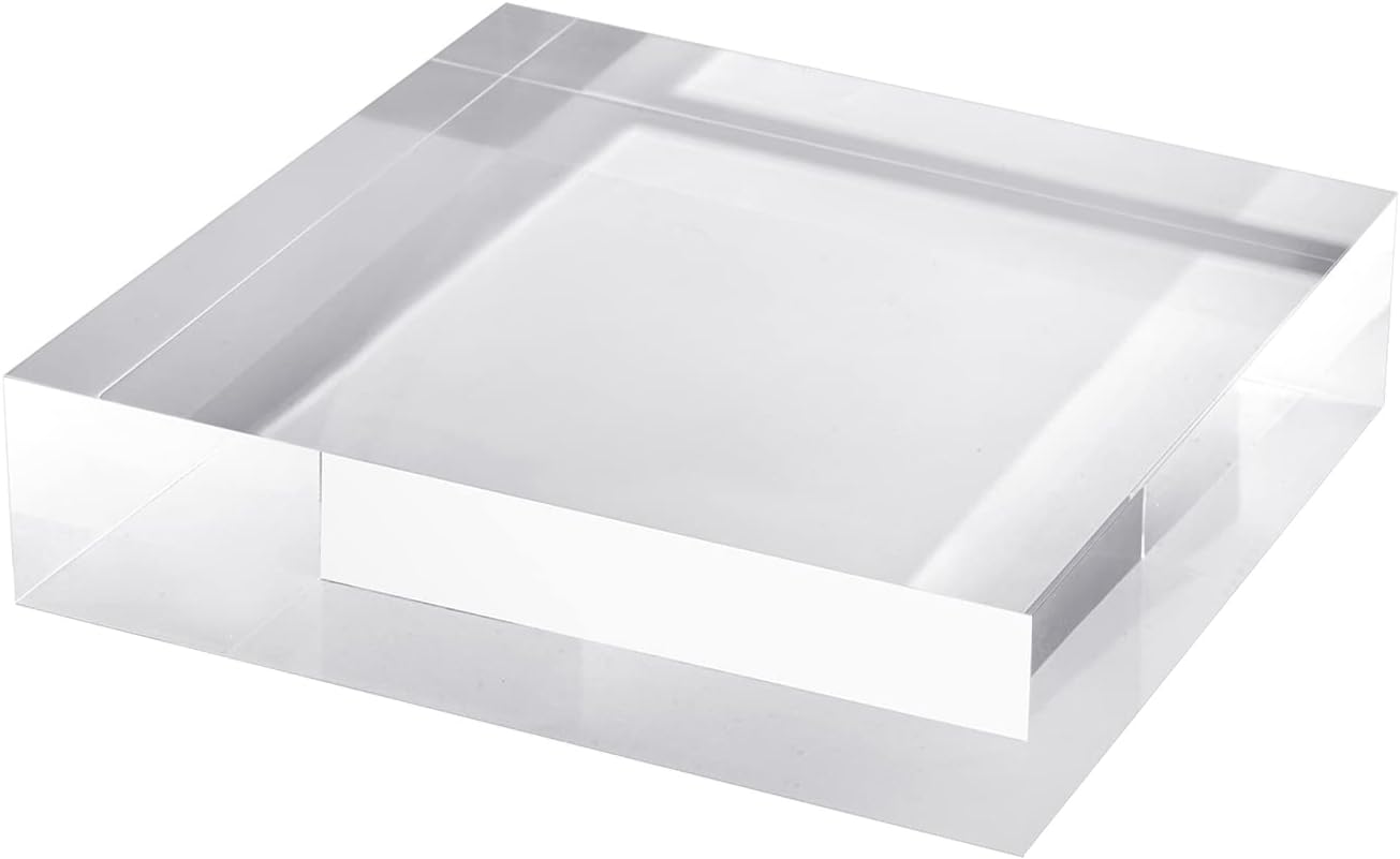 CiaoHER Acrylic Cube Display Block 2in x 9 x 9