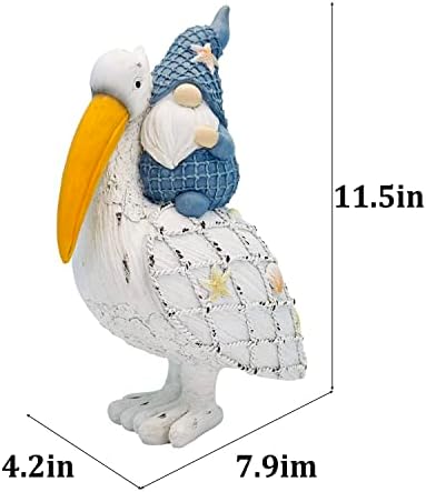 115in Pelican Gnome Figurine Decor for Home