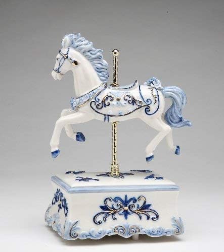 Cosmos 80111 Fine Porcelain Carousel Horse Musical Figurine