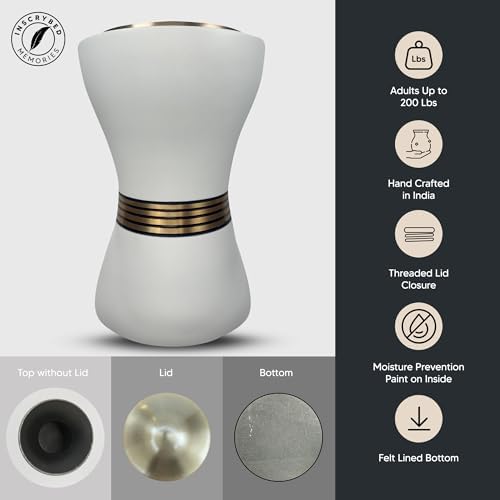 Custom Personalized Cremation Urn with Name and Text