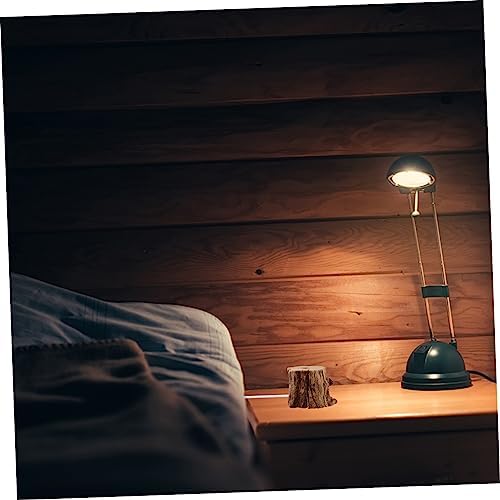 Wooden Stump Crystal Ball Stand with USB Charging LED Night Light Holder for Displaying Art Objects and Decor