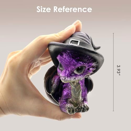 Mini Purple Dragon Figurine - Fantasy Decor