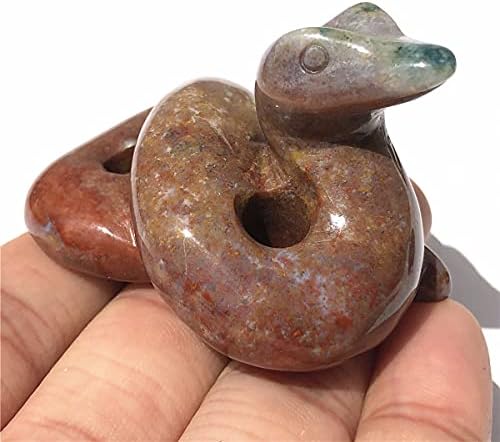 2 Inch Hand Carved Healing Crystal Snake Statue