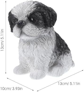 Adorable Dog Statue Home Decor Miniature Figurine