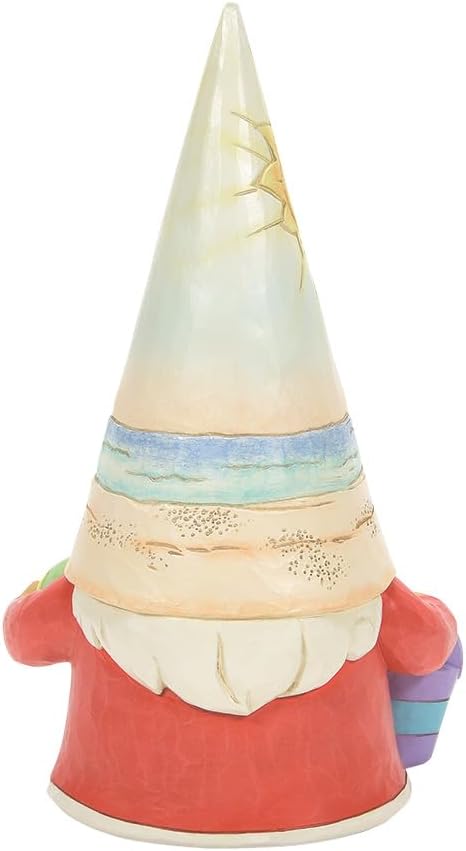 Heartwood Creek Coastal Gnome Figurine with Beachball and Sunset