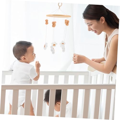 Boho Flower Mobile for Nursery Crib Bassinet Decor