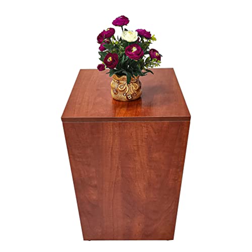 15927 Pale Walnut Cube Pedestal Riser Stand