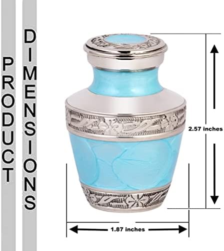 Small Urns for Human Ashes Ocean Blue Keepsake Urn Set