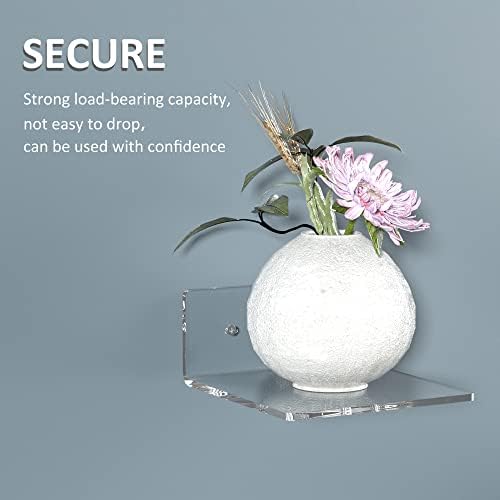 6 Inches Acrylic Floating Shelves 2 Pack
