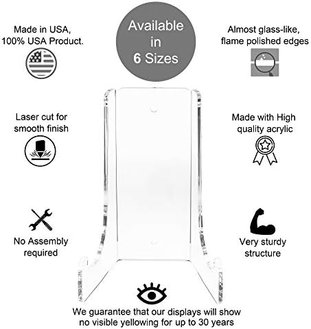 Clear Choice Double Bend Acrylic Easel Stand 65 H 316 Thick