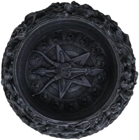 Ebros Gift Baphomet Pentagram Gazing Ball Stand