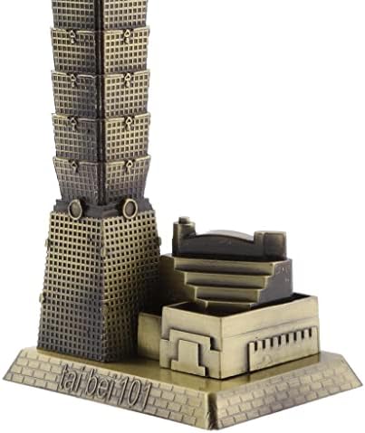 MERIGLARE Alloy Taipei 101 Tower Building Figurine Statue Home Office Decor Gift
