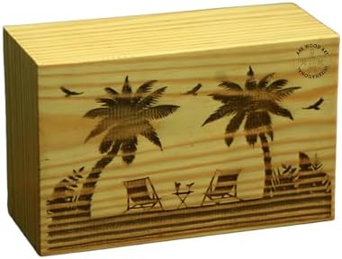 Palm Beach Wooden Urn for Ashes - Vintage Pet Cremation Urn