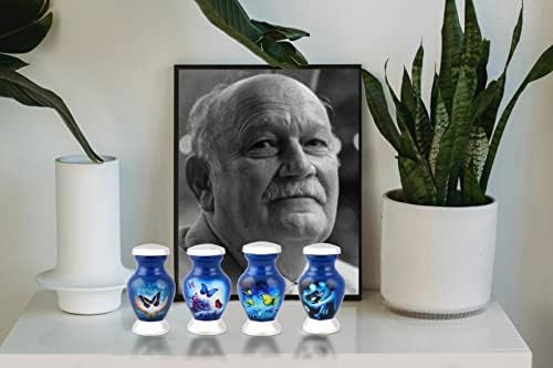 Bold Divine Butterfly Cremation Urns Set of 4