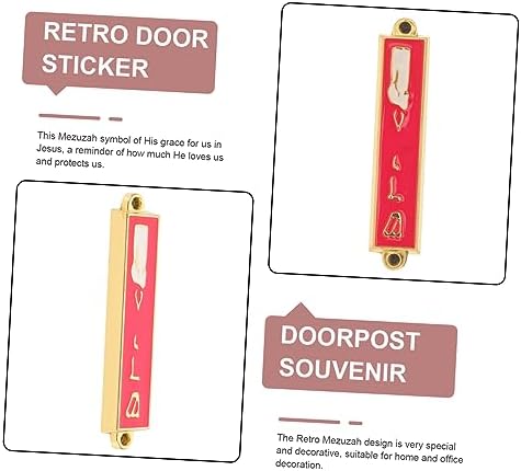 Metal Mezuzah Decor for Home and Religious Displays