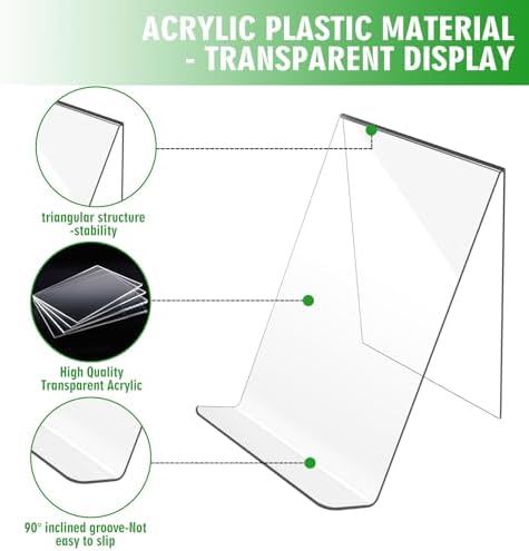 Trophable Acrylic Book Stand for Displaying Notebooks and Artworks