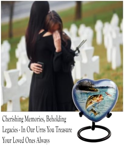 Bass Fishing Urn - Cremation Urn for Human Ashes