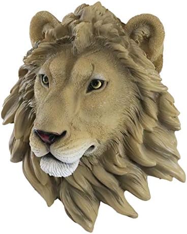 Ebros Simba Safari King Of The Jungle Lion Head Wall Decor Plaque 925Tall